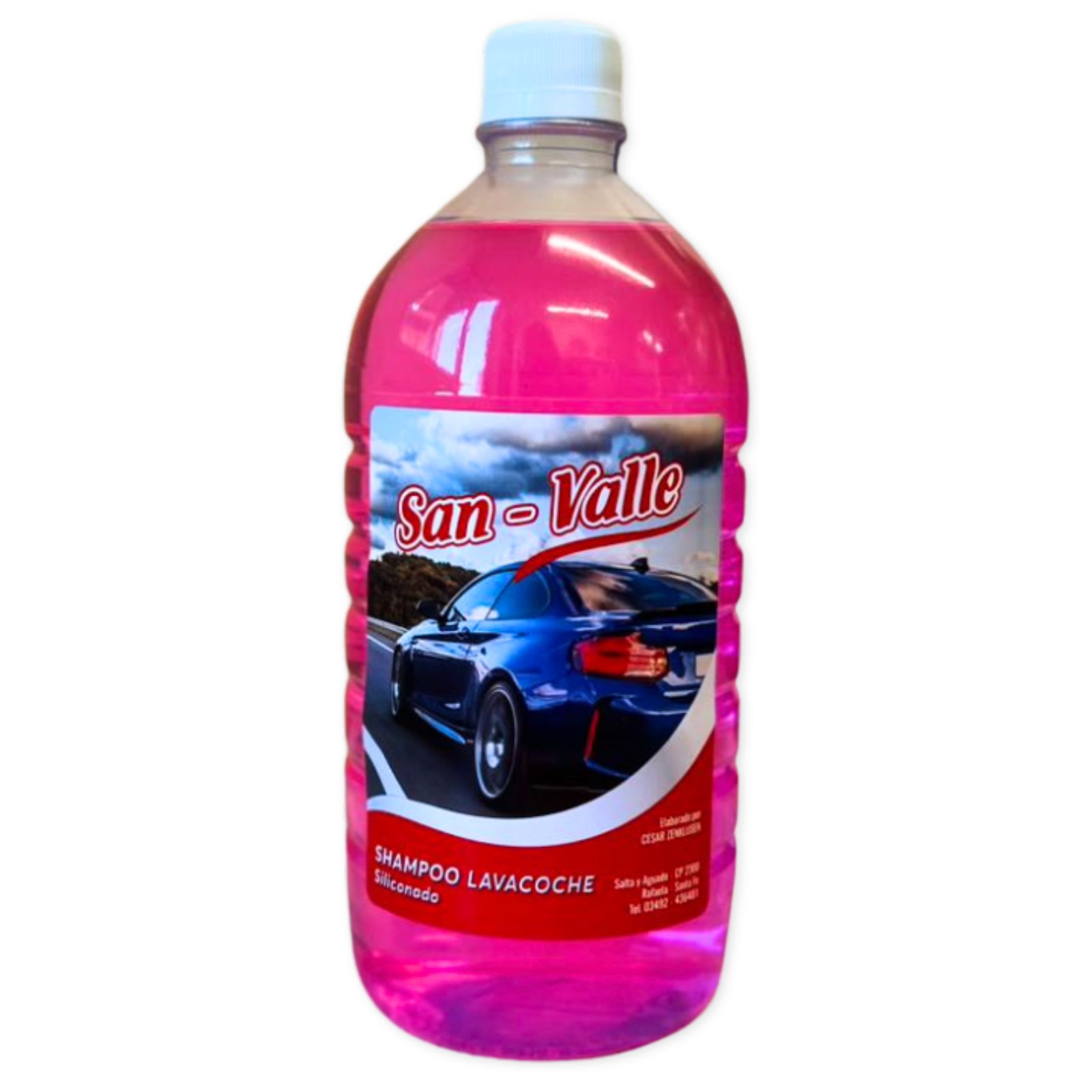 Shampoo Lava Coches Siliconado San Valle x 1 lt.