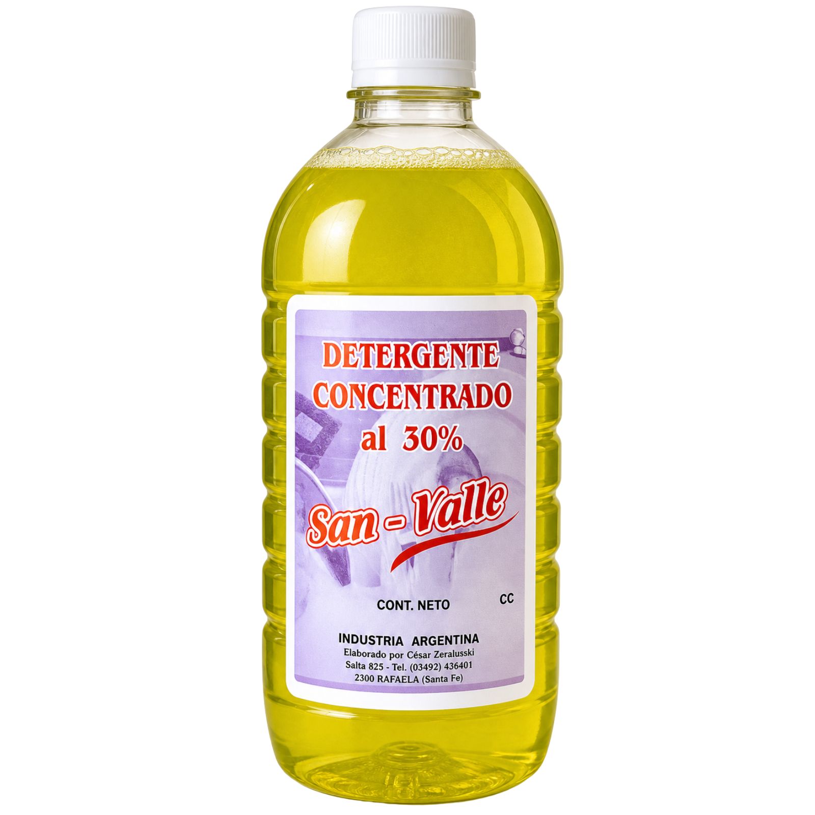 Detergente Concentrado al 30% San Valle x 1 lt.